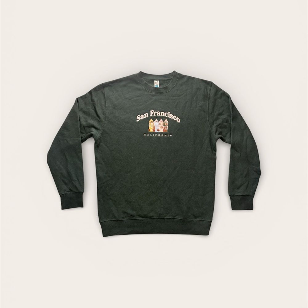 San Francisco Landmark Dark Green Crewneck Size M